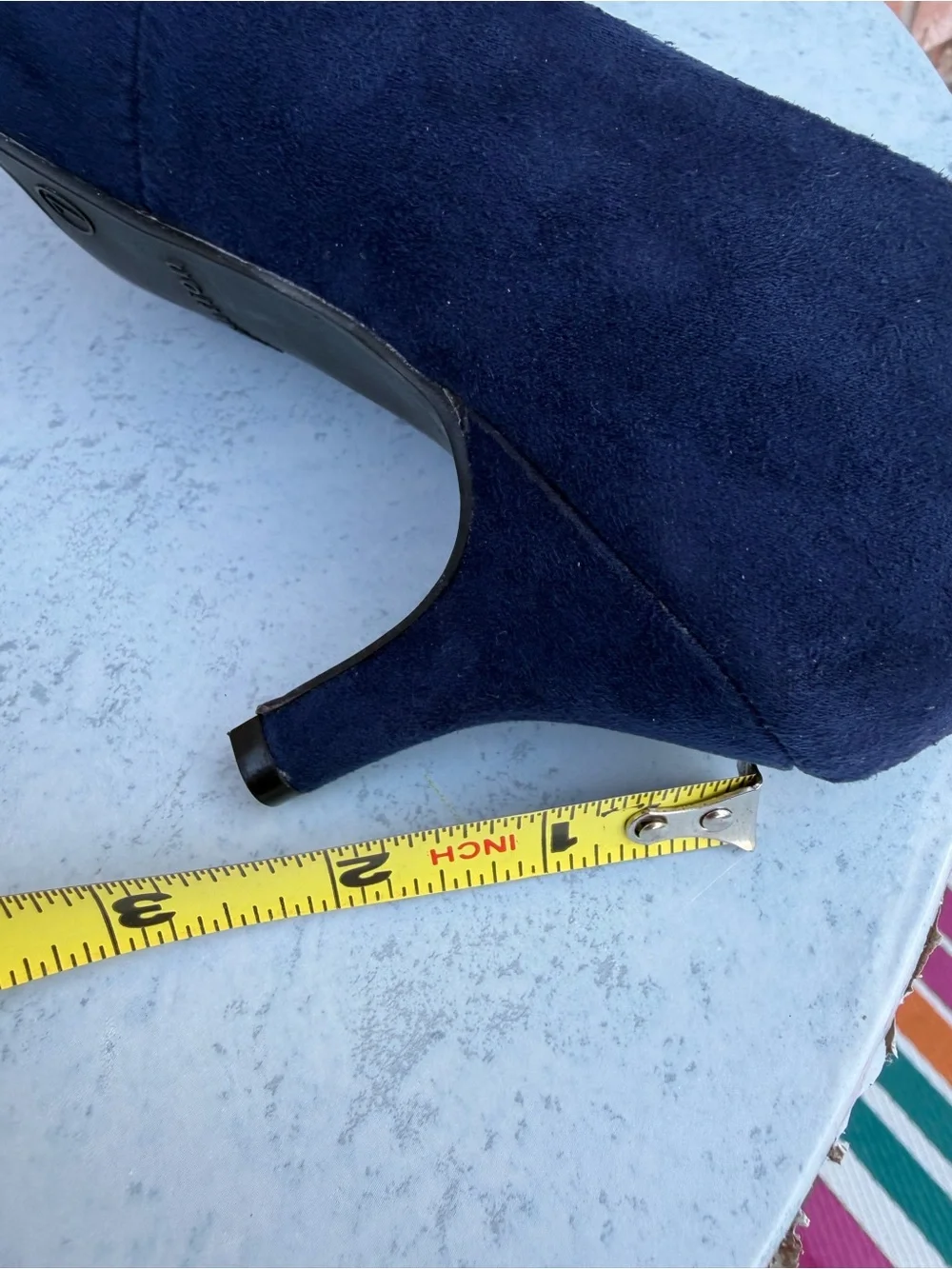 Attention Navy Suede Pointed-Toe Pumps